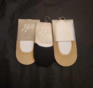 J. Jill Black and Tan Casual Mule Socks